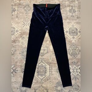 SPANX Velvet Leggings High Waisted Rich Blue Women’s XL #2070